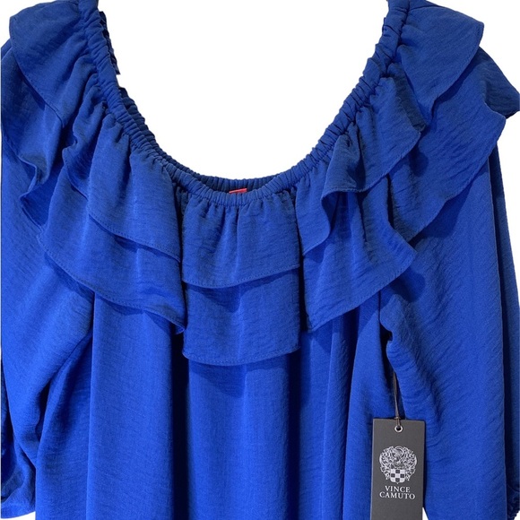 Vince Camuto ruffle top size L - Picture 4 of 4